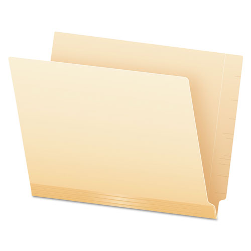 Image of Manila Laminated Spine Shelf File Folders, Straight Tabs, Letter Size, Manila, 50/Box