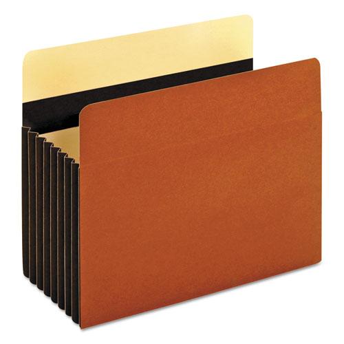 Image of Pendaflex® Heavy-Duty File Pockets, 7" Expansion, Letter Size, Redrope, 5/Box