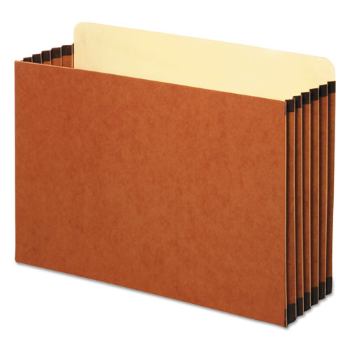 File Cabinet Pockets, 5.25" Expansion, Legal Size, Redrope, 10/Box