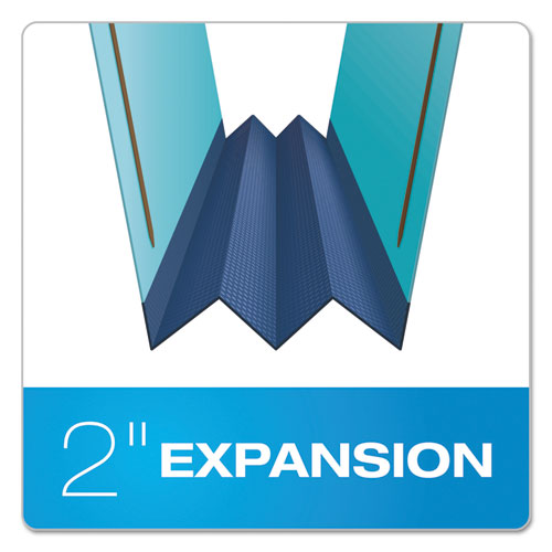 Image of Earthwise by Pendaflex Heavy-Duty Pressboard Fastener Folders, 2" Expansion, 2 Fasteners, Letter Size, Light Blue, 25/Box