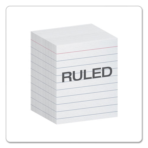 Ruled Mini Index Cards, 3 x 2.5, White, 200/Pack