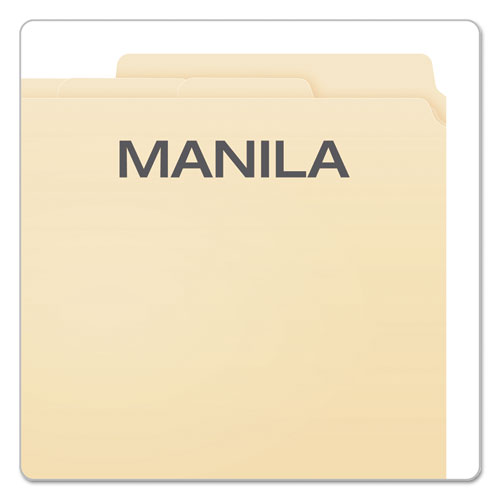 Image of Divide It Up File Folder, 1/2-Cut Tabs: Assorted, Letter Size, 0.75" Expansion, Manila, 24/Pack