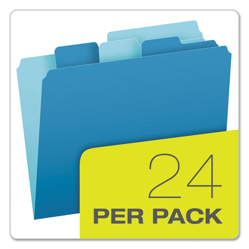 Image of Divide It Up File Folder, 1/2-Cut Tabs: Assorted, Letter Size, 0.75" Expansion, Assorted Colors, 24/Pack