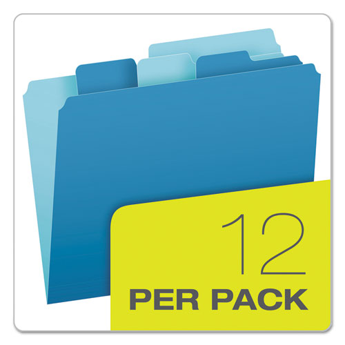 Image of Pendaflex® Divide It Up File Folder, 1/2-Cut Tabs: Assorted, Letter Size, 0.75" Expansion, Assorted Colors, 12/Pack