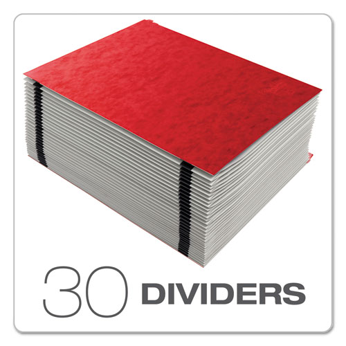 Image of Pendaflex® Expanding Desk File, 31 Dividers, Date Index, Letter Size, Red Cover