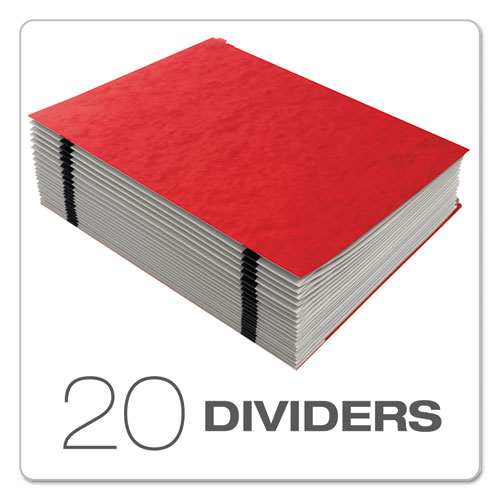 Image of Pendaflex® Expanding Desk File, 23 Dividers, Alpha Index, Letter Size, Red Cover