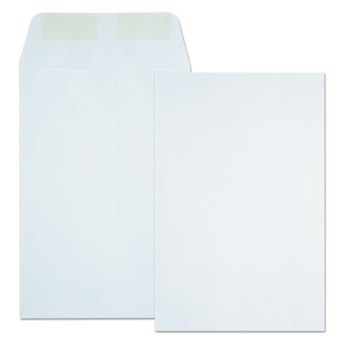 Catalog Envelope, 24 lb Bond Weight Paper, #1, Square Flap, Gummed Closure, 6 x 9, White, 500/Box