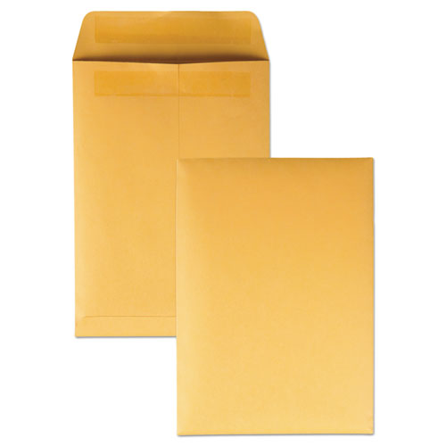 Image of Quality Park™ Redi-Seal Catalog Envelope, #6, Cheese Blade Flap, Redi-Seal Adhesive Closure, 7.5 X 10.5, Brown Kraft, 250/Box