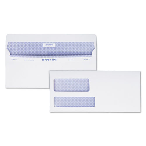 Quality Park™ Reveal-N-Seal Envelope, #9, Commercial Flap, Self-Adhesive Closure, 3.88 X 8.88, White, 500/Box