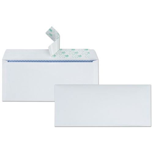 Image of Quality Park™ Redi-Strip Security Tinted Envelope, #10, Commercial Flap, Redi-Strip Heat-Resistant Closure, 4.13 X 9.5, White, 500/Box