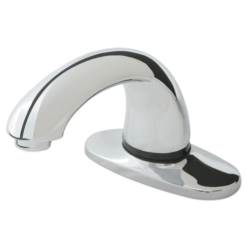 Image of Rubbermaid® Commercial Milano Autofaucet, 4" Center Set, Polished Chrome