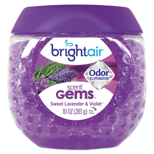 BRIGHT Air® Scent Gems Odor Eliminator, Cool and Clean, Blue, 10 oz Jar