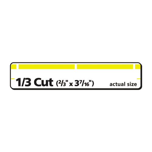 Image of Permanent TrueBlock File Folder Labels with Sure Feed Technology, 0.66 x 3.44, White, 30/Sheet, 50 Sheets/Box