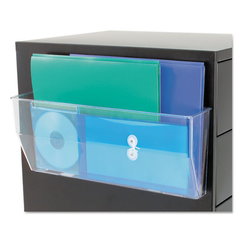 Image of Magnetic DocuPocket Wall File, Legal/Letter Size, 15" x 3" x 6.38", Clear