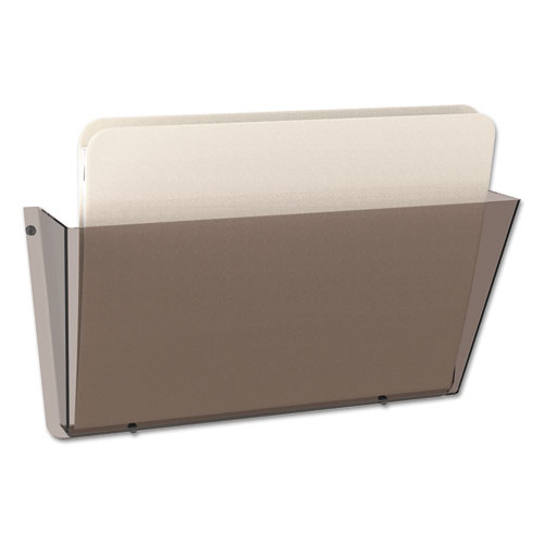 Image of Deflecto® Unbreakable Docupocket Wall File, Letter Size, 14.5" X 3" X 6.5", Smoke