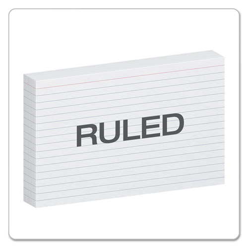 Image of Oxford™ Ruled Index Cards, 5 X 8, White, 100/Pack