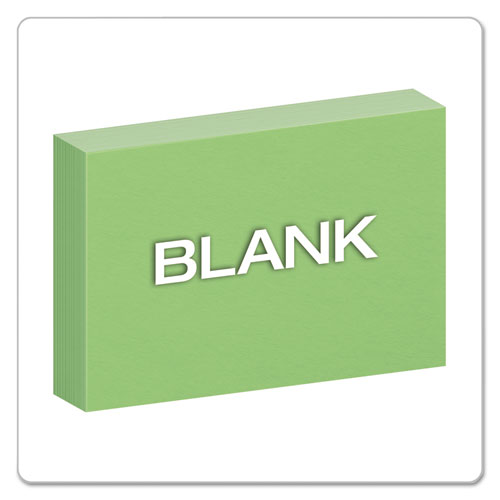 Image of Oxford™ Unruled Index Cards, 4 X 6, Green, 100/Pack