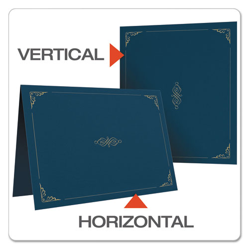 Certificate Holder, 11.25 x 8.75, Dark Blue, 5/Pack