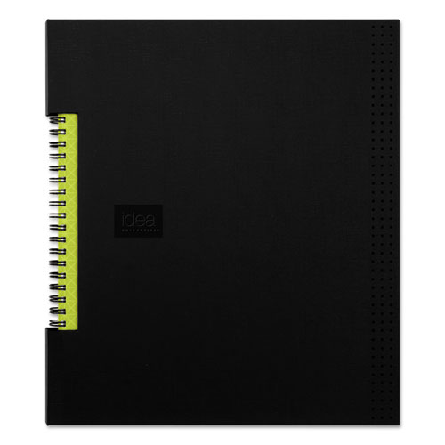 Idea Collective Professional Wirebound Hardcover Notebook, 1-Subject, Medium/College Rule, Black Cover, (80) 11 x 8.5 Sheets