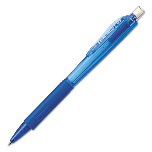 Wow! Pencils, 0.5 mm, HB (#2.5), Black Lead, Blue Barrel, Dozen