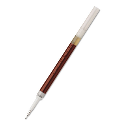 Refill for Pentel EnerGel Retractable Liquid Gel Pens, Needle Tip, Medium Point, Red Ink | by Plexsupply