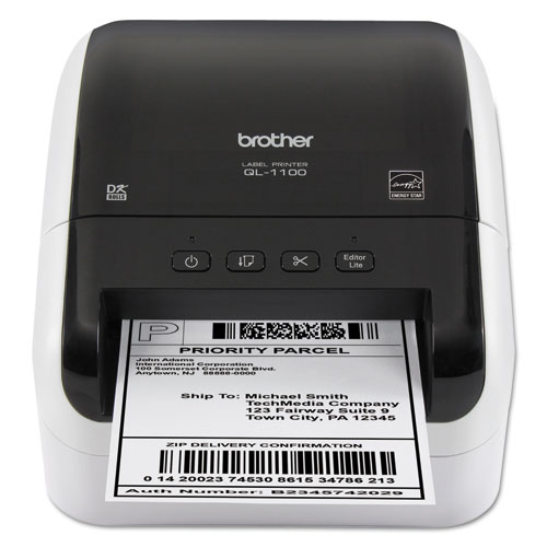 QL-1100 Wide Format Professional Label Printer, 69 Labels/min Print Speed, 6.7 x 8.7 x 5.9