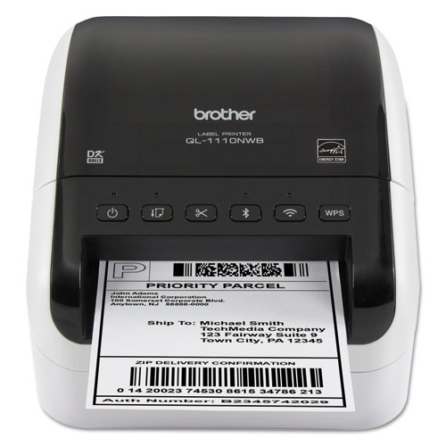 Image of QL-1110NWB Wide Format Professional Label Printer, 69 Labels/min Print Speed, 6.7 x 8.7 x 5.9