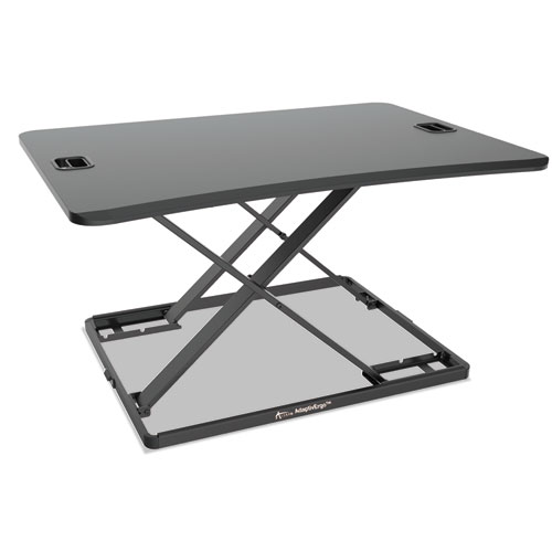 AdaptivErgo Ultra-Slim Sit-Stand Desk, 31.33" x 21.63" x 1.5" to 16", Black ALEAEWR6B