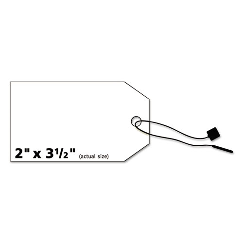 Image of Printable Rectangular Tags with Strings, 2 x 3 1/2, Matte White, 96/Pack