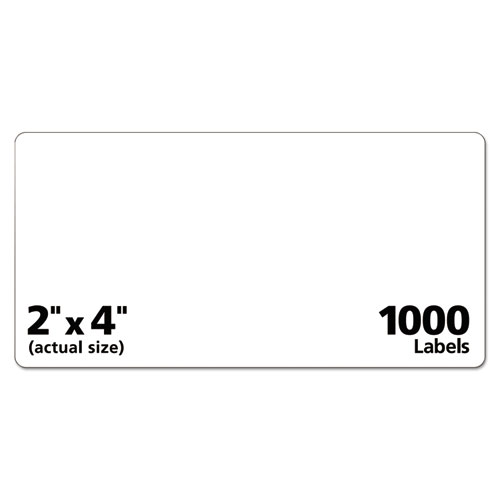 Image of Repositionable Address Labels w/Sure Feed, Inkjet/Laser, 2 x 4, White, 250/Box