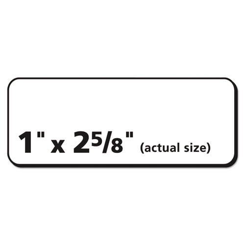 Repositionable Address Labels w/SureFeed, Laser, 1 x 2 5/8, White, 3000/Box