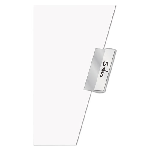 Image of Cardinal® Paper Insertable Dividers, 5-Tab, 11 X 17, White, Clear Tabs, 1 Set