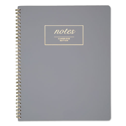 WORKSTYLE NOTEBOOK, 1 SUBJECT, WIDE/LEGAL RULE, GRAY COVER, 11 X 9, 80 SHEETS