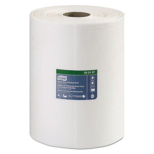 Tork® Heavy-Duty Cleaning Cloth, 12.6 x 10, White, 400/Carton