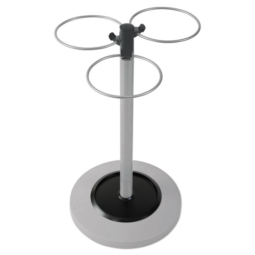 Image of Flower Umbrella Stand, 13.75w x 13.75d x 25.5h, Black/Silver