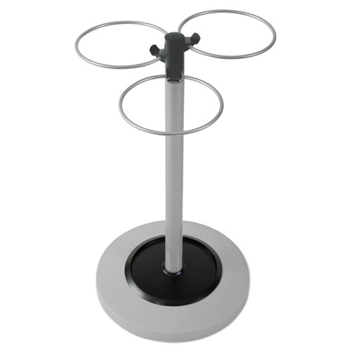 Alba™ Flower Umbrella Stand, 13.75w x 13.75d x 25.5h, Black/Silver