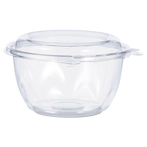 Plastic Deli Containers with Lid, 16 oz, Clear, Plastic, 240/Carton - Zerbee