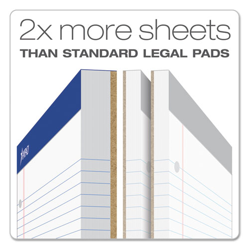 Image of Double Sheet Pads, Medium/College Rule, 100 White 8.5 x 11.75 Sheets