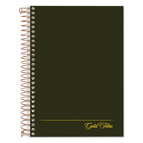 Image of Gold Fibre Personal Notebooks, 1 Subject, Medium/College Rule, Classic Green Cover, 7 x 5, 100 Sheets