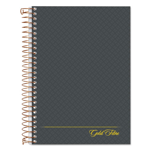 Image of Gold Fibre Personal Notebooks, 1 Subject, Medium/College Rule, Designer Gray Cover, 7 x 5, 100 Sheets