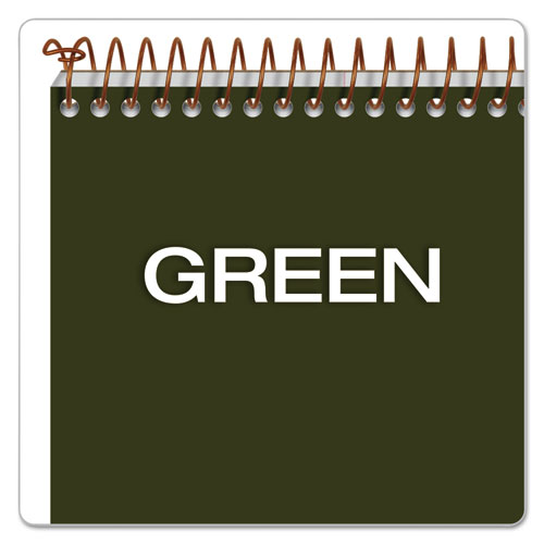Image of Gold Fibre Steno Pads, Gregg Rule, Designer Green/Gold Cover, 100 White 6 x 9 Sheets