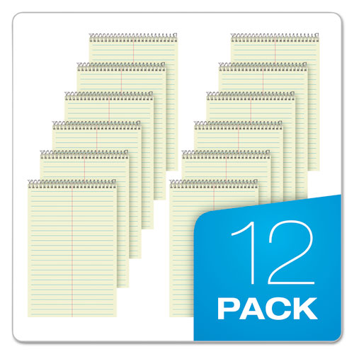 Image of Ampad® Steno Pads, Gregg Rule, Tan Cover, 60 Green-Tint 6 X 9 Sheets