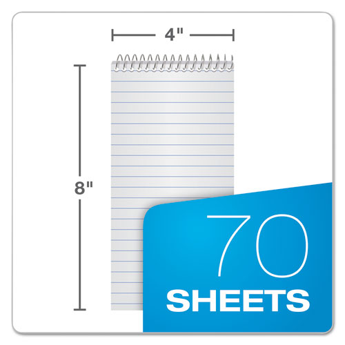 Image of Ampad® Earthwise By Ampad Recycled Reporter'S Notepad, Gregg Rule, White Cover, 70 White 4 X 8 Sheets