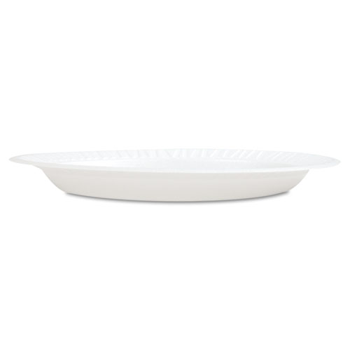 Image of Dart® Concorde Foam Plate, 10.25" Dia, White, 125/Pack, 4 Packs/Carton