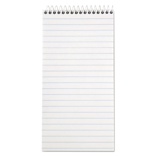 TOPS™ Reporter’s Notepad, Wide/Legal Rule, White Cover, 70 White 4 x 8 Sheets, 12/Pack