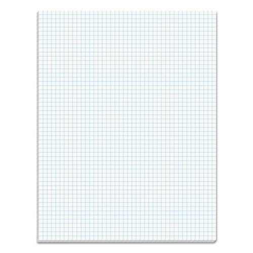 QUADRILLE PADS, 5 SQ/IN QUADRILLE RULE, 8.5 X 11, WHITE, 50 SHEETS