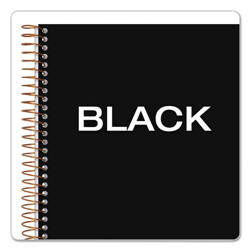 Image of Tops™ Jen Action Planner, 1-Subject, Narrow Rule, Black Cover, (100) 8.5 X 6.75 Sheets