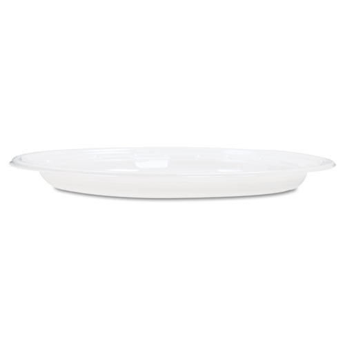 Image of Dart® Famous Service Plastic Dinnerware, Plate, 6" Dia, White, 125/Pack, 8 Packs/Carton