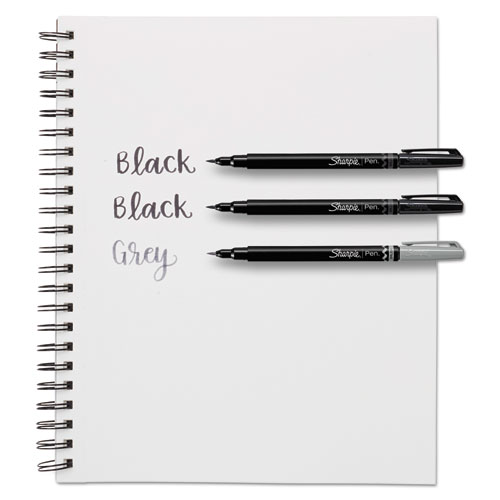 Great Value, Sharpie® Brush Tip Pens, Fine Brush Tip, Black, Dozen by  Sanford