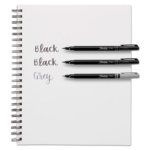 Great Value, Sharpie® Brush Tip Pens, Fine Brush Tip, Black, Dozen